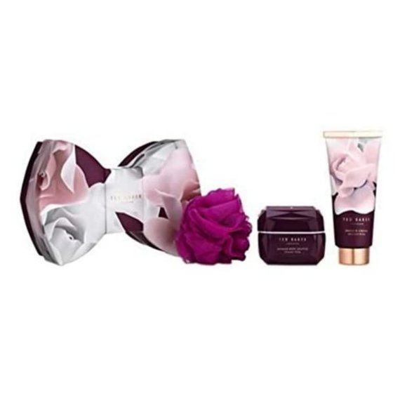 Ted Baker Precious Petals Gift Set shower gel, loofa, body souffle nwt - Picture 1 of 13